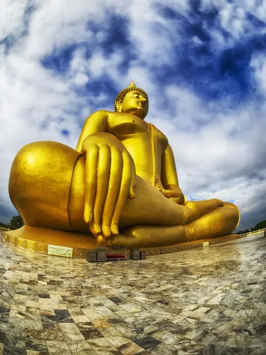 Framed Print : Asia, Southeast Asia; Thailand; Ang Thong; Golden Buddha in Ang Thong Province of Thailand Framed Print : Asia, Southeast Asia; Thailand; Ang Thong; Golden Buddha in Ang Thong Province of Thailand