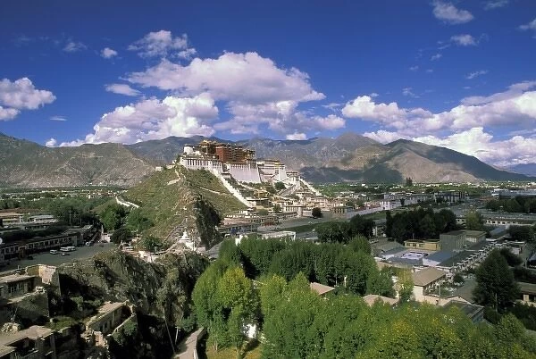 Asia, Tibet, Lhasa. View of Potala Palace