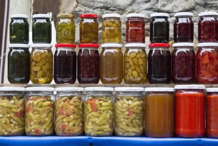 Framed Print : Asia, Turkey, Bursa. Preserved fruits, pickled vegetables and pastes / sauces for sale Framed Print : Asia, Turkey, Bursa. Preserved fruits, pickled vegetables and pastes / sauces for sale