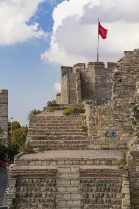 Framed Print : Asia, Turkey, Istanbul city walls which are 22 km long and date back to the 5th century Framed Print : Asia, Turkey, Istanbul city walls which are 22 km long and date back to the 5th century