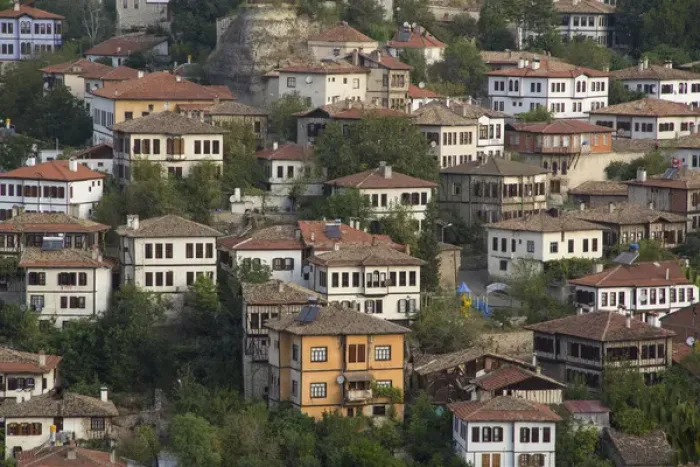 Framed Print : Asia, Turkey, Safranbolu. Safranbolu is a town and district of Karabuk Province in Framed Print : Asia, Turkey, Safranbolu. Safranbolu is a town and district of Karabuk Province in