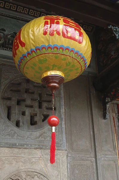 Asia, Vietnam. Colorful paper lantern, Phouc Kien Assembly Hall, Hoi An, Quang Nam