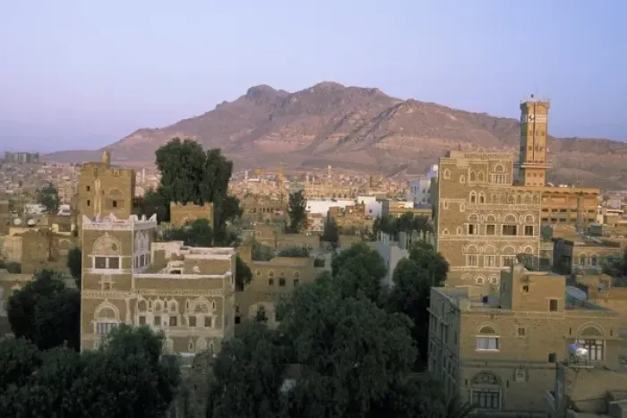 Framed Print : Asia, Yemen, Sana a. View over Bayt Sabri Framed Print : Asia, Yemen, Sana a. View over Bayt Sabri