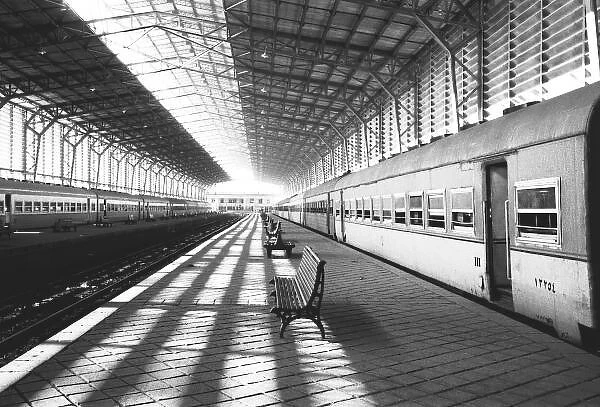 Aswan Egypt, Interior of Aswan Dam Train Station