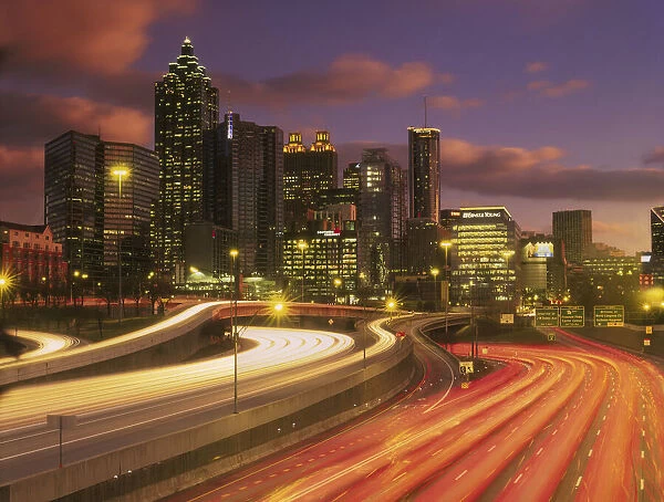 Atlanta, Georgia skyline at dusk
