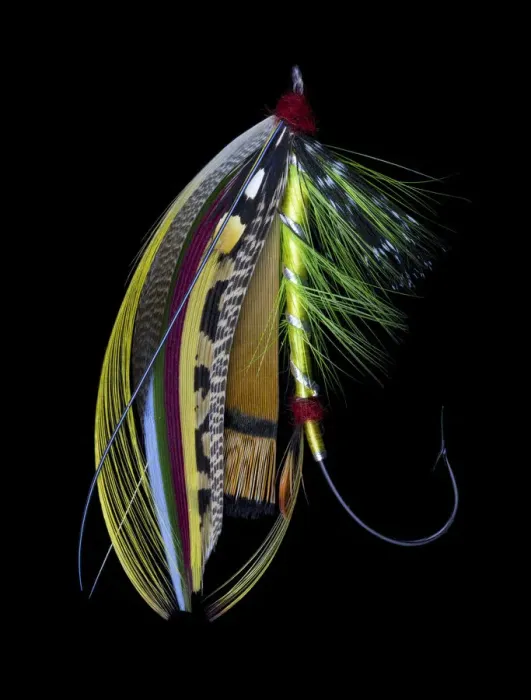 Framed Print : Atlantic Salmon Fly designs Green Doctor