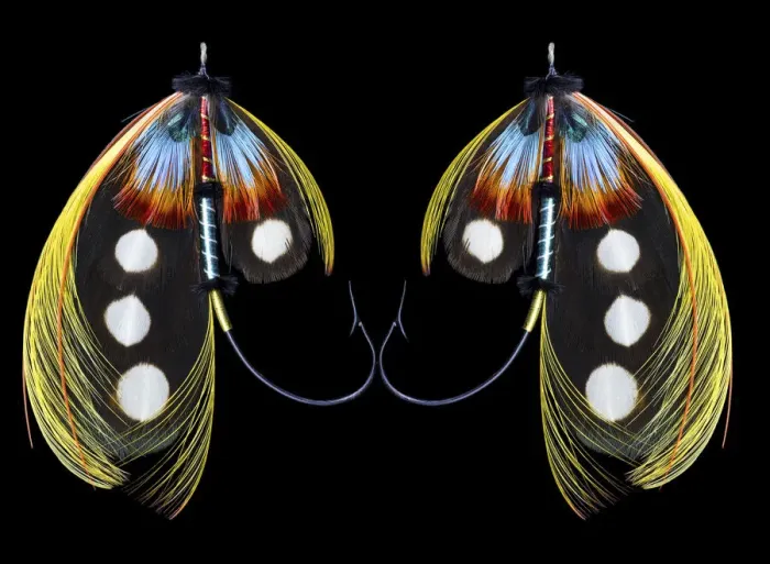 Framed Print : Atlantic Salmon Fly designs Western Illusion Framed Print : Atlantic Salmon Fly designs Western Illusion