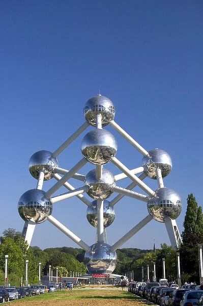 The Atomium monument at Brussels, Belgium