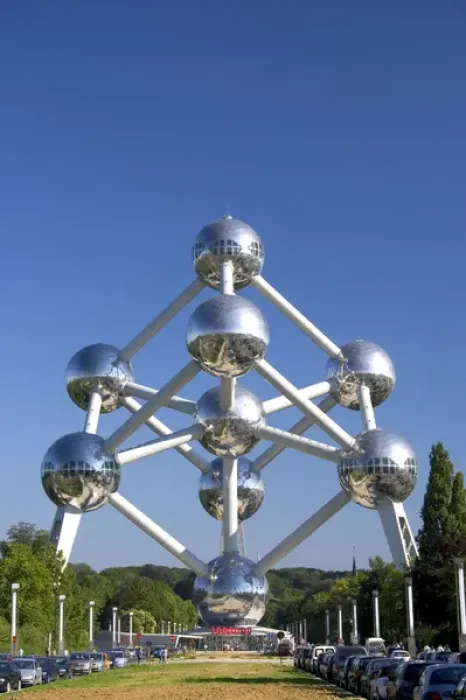 Framed Print : The Atomium monument at Brussels, Belgium