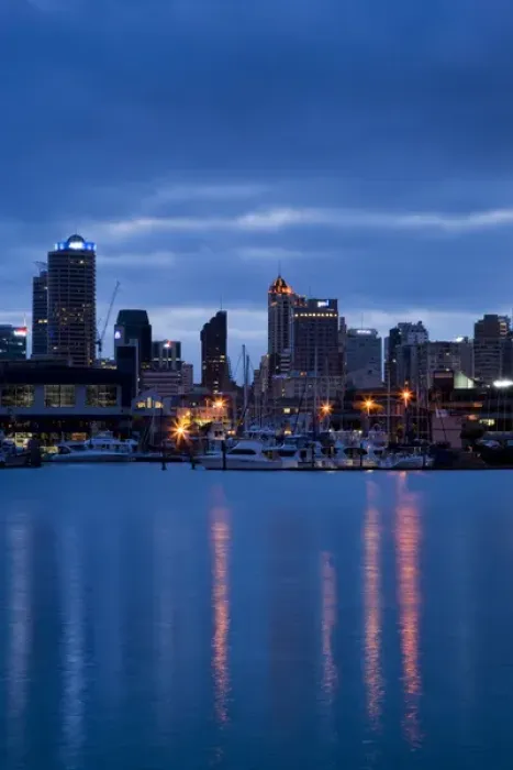 Framed Print : Auckland Central Business District at Dawn, St Marys Bay, Auckland, North Island, New Zealand Framed Print : Auckland Central Business District at Dawn, St Marys Bay, Auckland, North Island, New Zealand