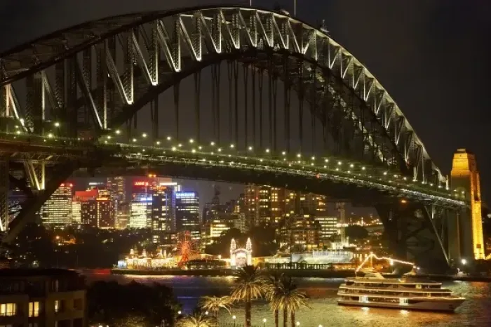 Framed Print : Australia, New South Wales, Sydney, Sydney Harbour Bridge, Tour Boat Framed Print : Australia, New South Wales, Sydney, Sydney Harbour Bridge, Tour Boat