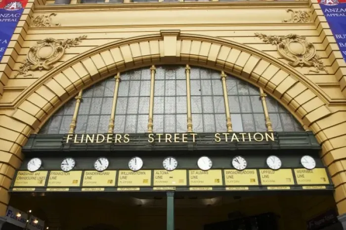 Framed Print : Australia, Victoria, Melbourne, Under the Clocks, Flinders Street Station Framed Print : Australia, Victoria, Melbourne, Under the Clocks, Flinders Street Station