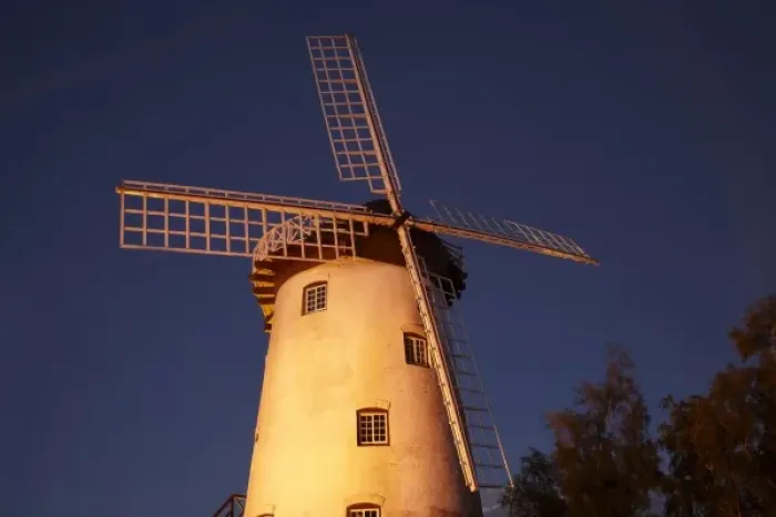 Framed Print : Australia. Historic Windmill, rebuilt at Penny Royal World Framed Print : Australia. Historic Windmill, rebuilt at Penny Royal World