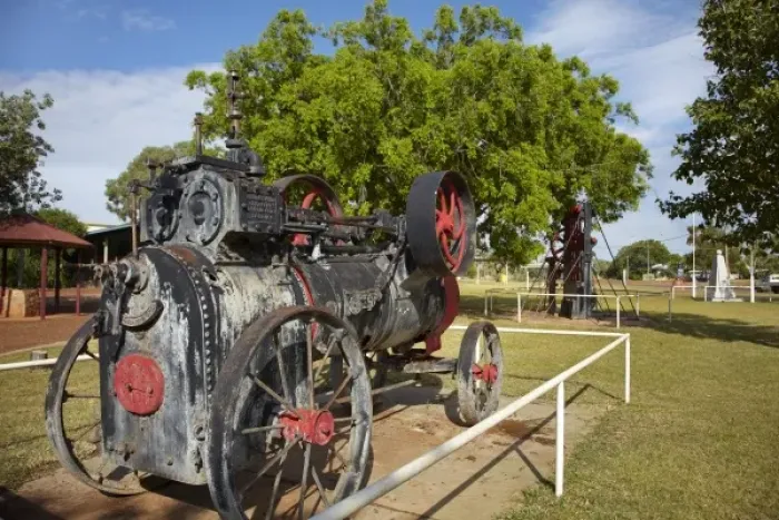 Framed Print : Australia. Old traction engine and gold rush relics Framed Print : Australia. Old traction engine and gold rush relics