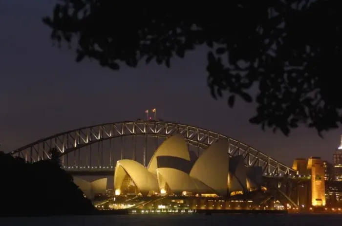 Framed Print : Australia. Sydney Opera House with Sydney Harbour Bridge at night. Sydney NSW AUSTRALIA Framed Print : Australia. Sydney Opera House with Sydney Harbour Bridge at night. Sydney NSW AUSTRALIA
