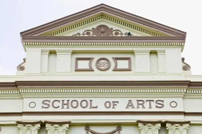 Framed Print : Australia, Queensland, Fraser Coast, Maryborough. Exterior of the School of Arts Building Framed Print : Australia, Queensland, Fraser Coast, Maryborough. Exterior of the School of Arts Building