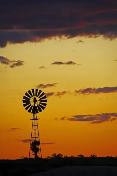 Framed Print : Australia. Windmill at Sunset, Mungo National Park, Outback New South Wales, Australia Framed Print : Australia. Windmill at Sunset, Mungo National Park, Outback New South Wales, Australia