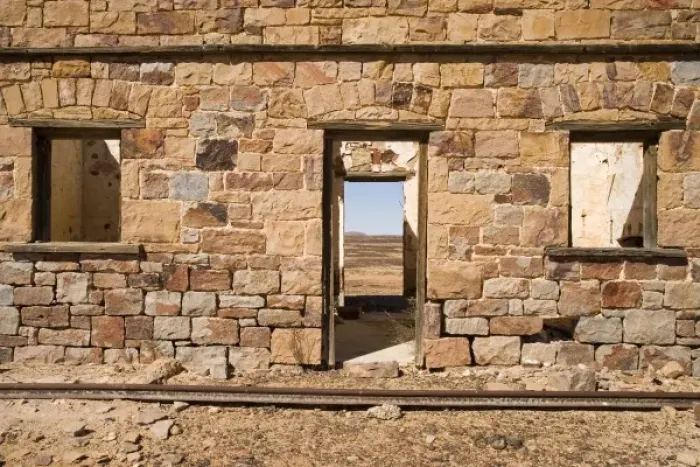 Framed Print : Australia. North Peake Creek Railway Station Ruins Framed Print : Australia. North Peake Creek Railway Station Ruins