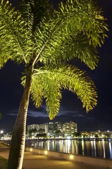 Framed Print : Australia. Cairns, waterfront at night, North Queensland, Australia