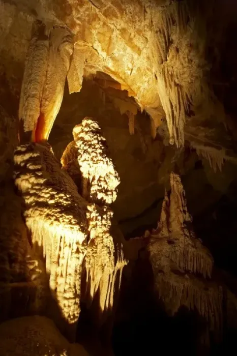 Framed Print : Australia, New South Wales, Jenolan Caves, Blue Mountains, Stalagmites