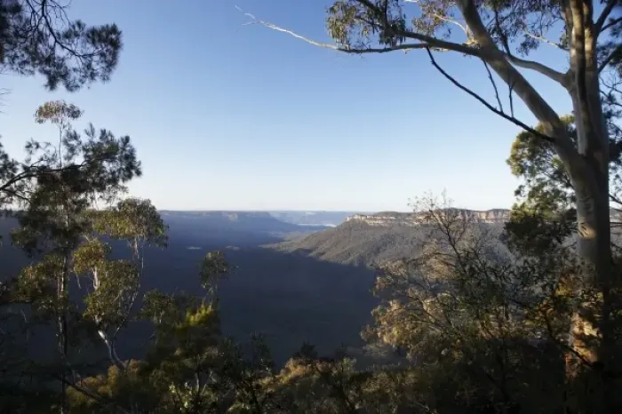 Framed Print : Australia, New South Wales, Blue Mountains, Looking Across Jamison Valley from Sublime Framed Print : Australia, New South Wales, Blue Mountains, Looking Across Jamison Valley from Sublime