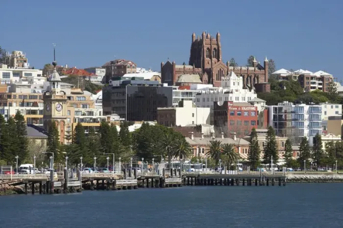 Framed Print : Australia, New South Wales, Newcastle, Christchurch Cathedral, Newcastle Central Business District