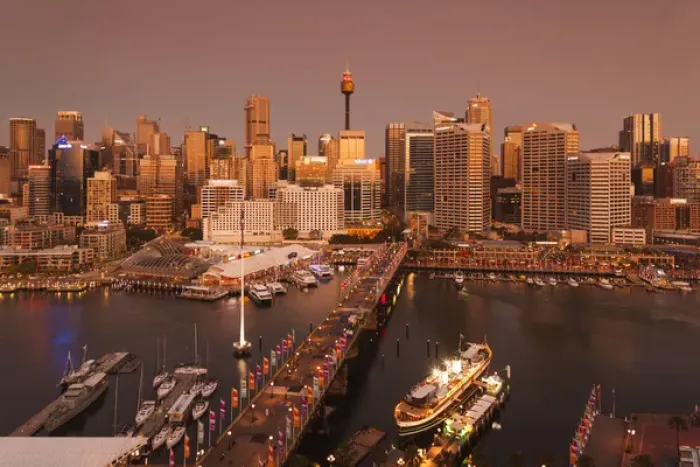 Framed Print : Australia, New South Wales, NSW, Sydney, Central Business District, Darling Harbour, and Pyrmont Bridge Framed Print : Australia, New South Wales, NSW, Sydney, Central Business District, Darling Harbour, and Pyrmont Bridge