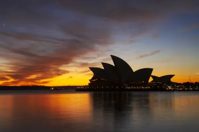 Framed Print : Australia, New South Wales, Sydney, Sydney Opera House at Dawn Framed Print : Australia, New South Wales, Sydney, Sydney Opera House at Dawn