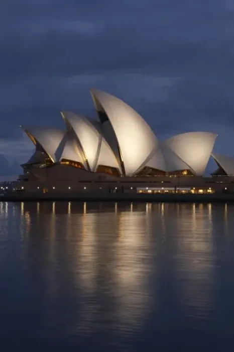 Framed Print : Australia, New South Wales, Sydney, Sydney Opera House on a Cloudy Dawn Framed Print : Australia, New South Wales, Sydney, Sydney Opera House on a Cloudy Dawn