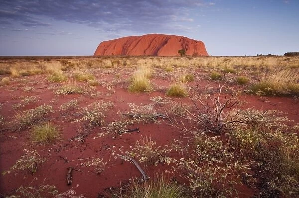 Australia, Northern Territory, Uluru-Kata Tjuta National Park. Red sand desert surrounding