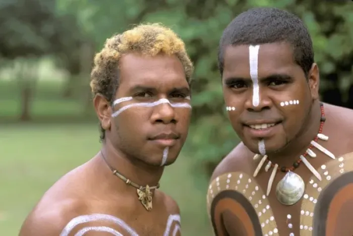 Framed Print : Australia, Queensland, Aboriginal Natives (MR) Framed Print : Australia, Queensland, Aboriginal Natives (MR)