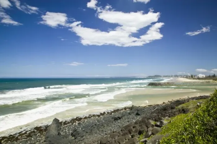 Framed Print : Australia, Queensland, Gold Coast, Burleigh Heads. Seaside View from Burleigh Head National Park Framed Print : Australia, Queensland, Gold Coast, Burleigh Heads. Seaside View from Burleigh Head National Park