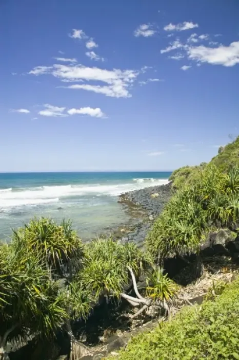 Framed Print : Australia, Queensland, Gold Coast, Burleigh Heads. Seaside View from Burleigh Head National Park Framed Print : Australia, Queensland, Gold Coast, Burleigh Heads. Seaside View from Burleigh Head National Park