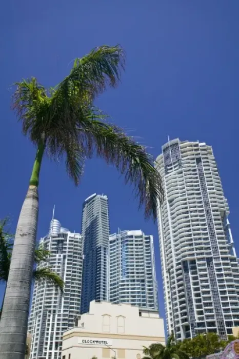 Framed Print : Australia, Queensland, Gold Coast, Surfers Paradise. Downtown / Skyline Towers Framed Print : Australia, Queensland, Gold Coast, Surfers Paradise. Downtown / Skyline Towers