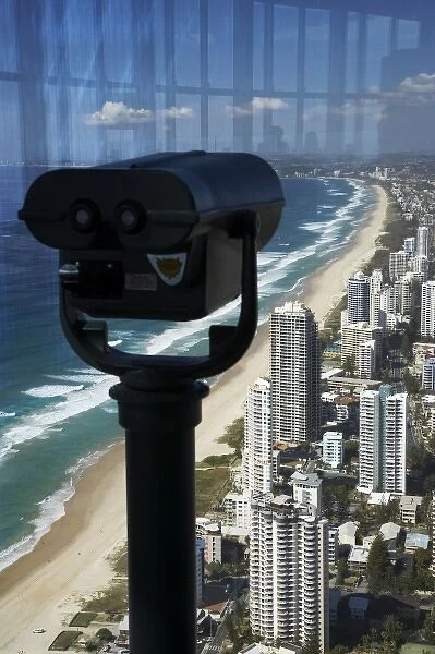Australia, Queensland, Gold Coast, View From Q1 Skyscraper, Surfers Paradise