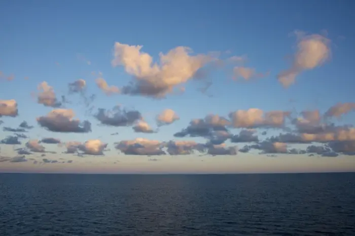 Framed Print : Australia, South Australia, Adelaide. Sunrise with cloudd on the Indian Ocean off