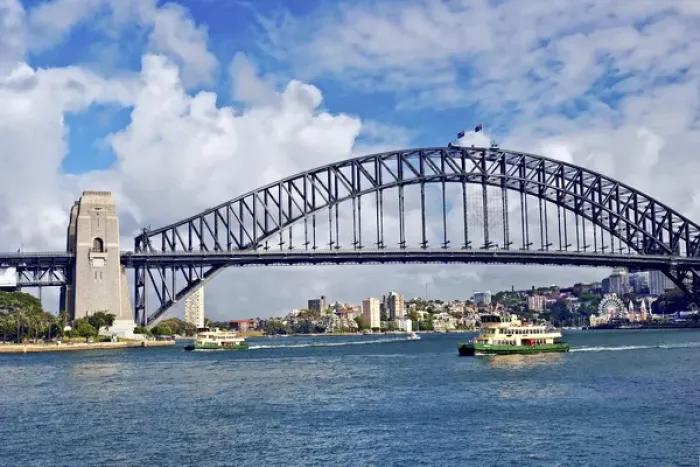 Framed Print : Australia, Sydney, New South Wales, Sydney Harbor Bridge
