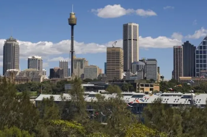 Framed Print : Australia, Sydney, Potts Point. Sydney skyline Framed Print : Australia, Sydney, Potts Point. Sydney skyline