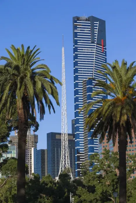 Framed Print : Australia, Victoria, VIC, Melbourne, Southbank, Eureka Tower, morning Framed Print : Australia, Victoria, VIC, Melbourne, Southbank, Eureka Tower, morning
