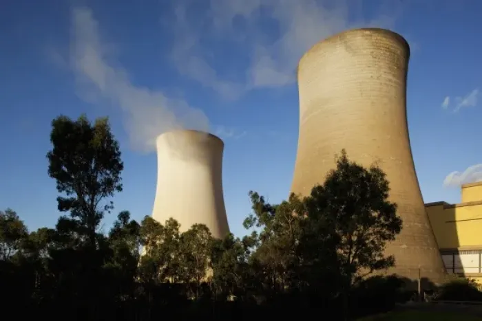 Framed Print : Australia, Victoria, Yallourn, Steam rises from cooling towers at coal-fired Tru Framed Print : Australia, Victoria, Yallourn, Steam rises from cooling towers at coal-fired Tru