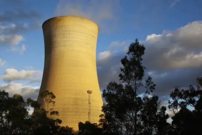 Framed Print : Australia, Victoria, Yallourn, Steam rises from cooling towers at coal-fired Tru Framed Print : Australia, Victoria, Yallourn, Steam rises from cooling towers at coal-fired Tru