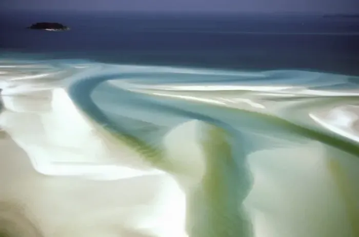 Framed Print : Australia, Whitsunday Island, Hill Inlet. Sand and water pattern Framed Print : Australia, Whitsunday Island, Hill Inlet. Sand and water pattern