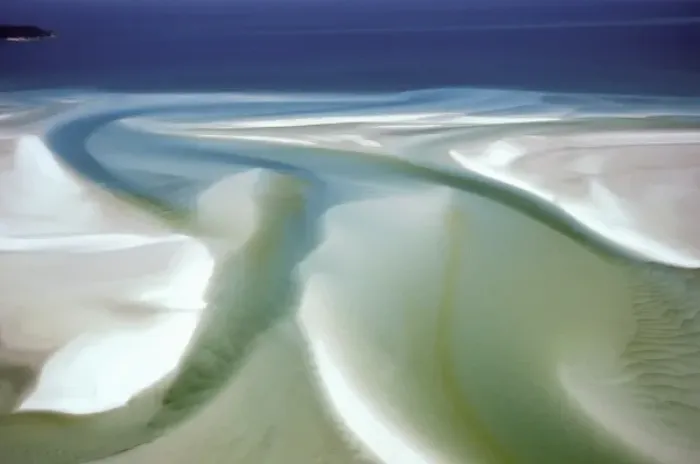 Framed Print : Australia, Whitsunday Island, Hill Inlet. Sand and water pattern Framed Print : Australia, Whitsunday Island, Hill Inlet. Sand and water pattern