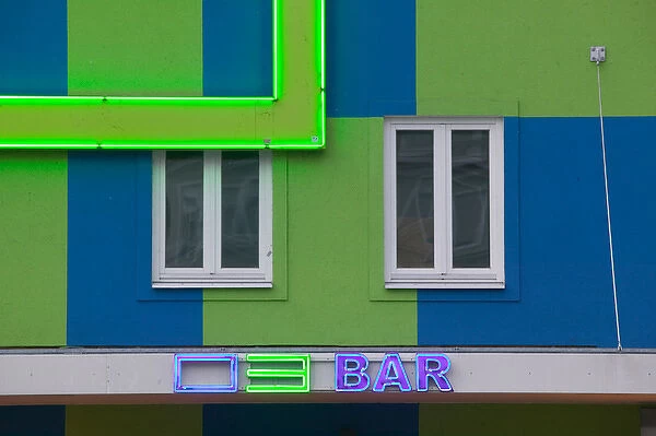 AUSTRIA-STYRIA (Stiermark)- GRAZ: #03 Bar- Neon Sign Evening