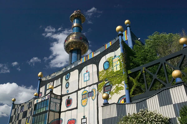 AUSTRIA-Vienna (Alsergrund): City Waste Incinerator  /  designed by F. Hundertwasser