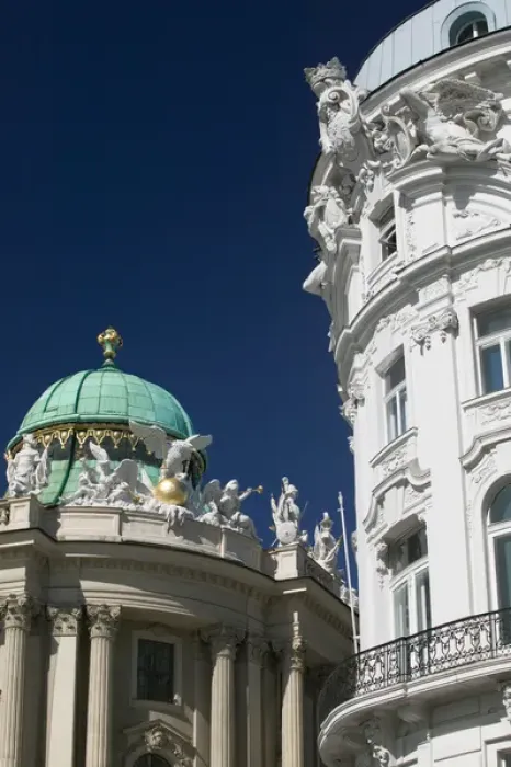 Framed Print : AUSTRIA-Vienna : Buildings at Michaelerplatz  /  Hofburg