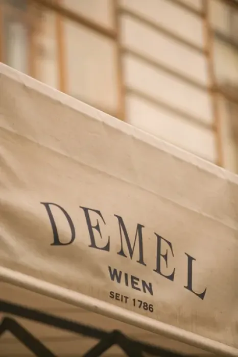 Framed Print : AUSTRIA-Vienna: Demel Cafe Sign / Famous Viennese Cafe Framed Print : AUSTRIA-Vienna: Demel Cafe Sign / Famous Viennese Cafe