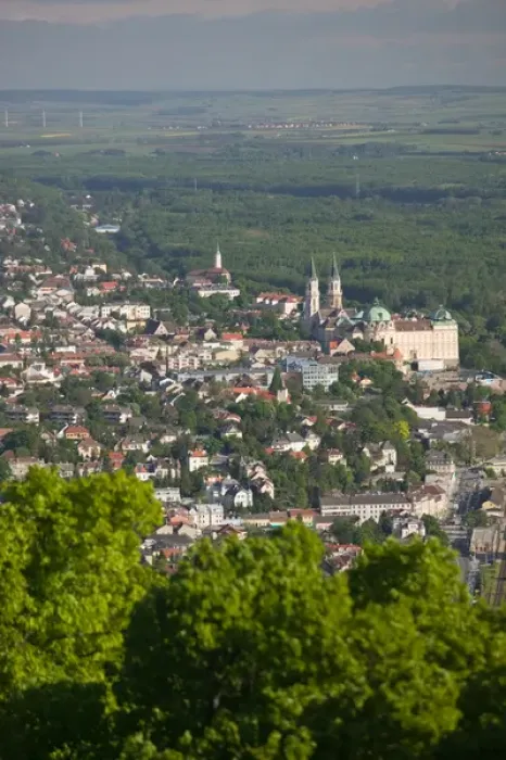 Framed Print : AUSTRIA-Vienna (Grinzing): Leopoldsberg- Mountain View of Klosterneuberg Abbey Framed Print : AUSTRIA-Vienna (Grinzing): Leopoldsberg- Mountain View of Klosterneuberg Abbey