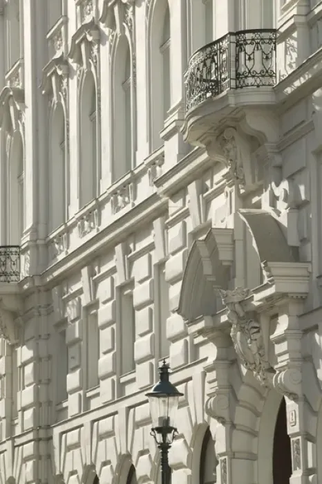 Framed Print : AUSTRIA-Vienna: Kohlmarkt: White Building Detail Framed Print : AUSTRIA-Vienna: Kohlmarkt: White Building Detail