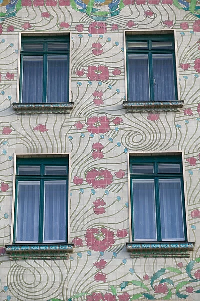 AUSTRIA-Vienna: Majolikahaus- Jugendstil Buildingb. 1899 by Otto Wagner